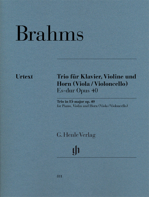 Trio avec cor en mi bémol majeur, op. 40 (partition/parties) | Johannes Brahms