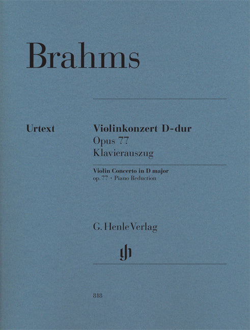 Concerto pour violon en ré majeur, op. 77 - réduction pour piano | Johannes Brahms