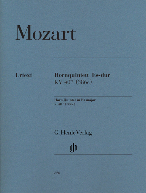 Quintette avec cor en mi bémol majeur, K. 407 | Wolfgang Amadeus Mozart | Cor | Livre