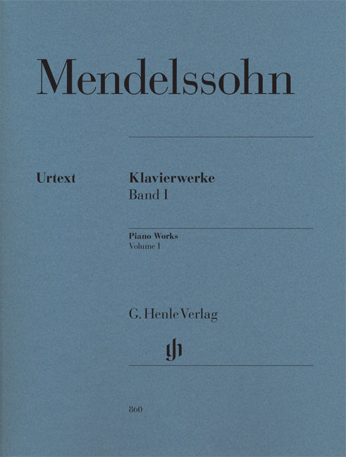 Œuvres pour piano - Volume 1 | Felix Mendelssohn Bartholdy