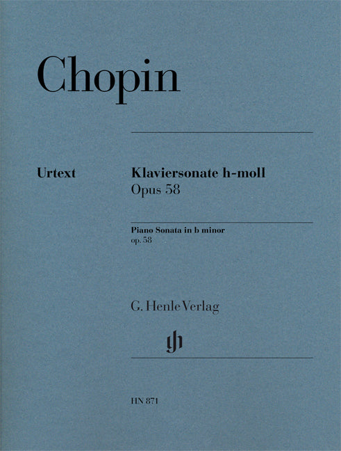 Sonate pour piano en si mineur, op. 58 | Frédéric Chopin