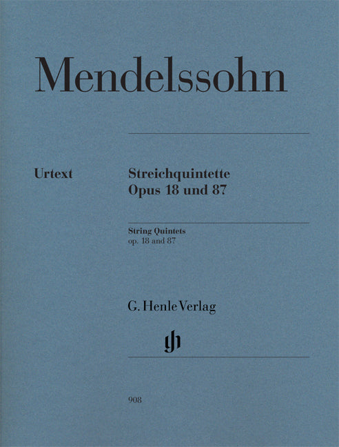 Quintettes à cordes, op. 18 et 87 | Felix Mendelssohn Bartholdy | Violon