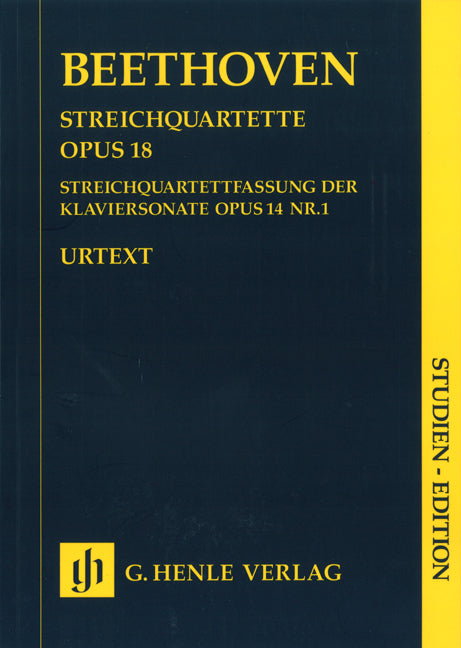 Quatuors à cordes, op. 18 n° 1-6 | Ludwig van Beethoven | Quatuor à cordes | Livre | HN 9139