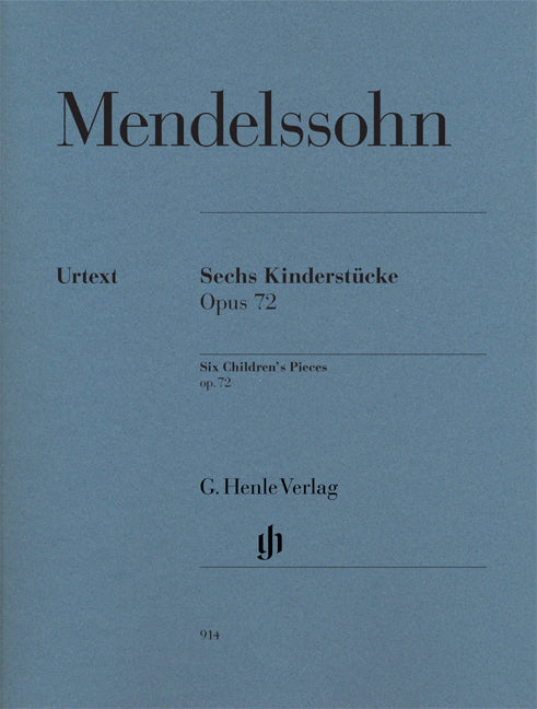 Six pièces enfantines, op. 72 | Felix Mendelssohn Bartholdy