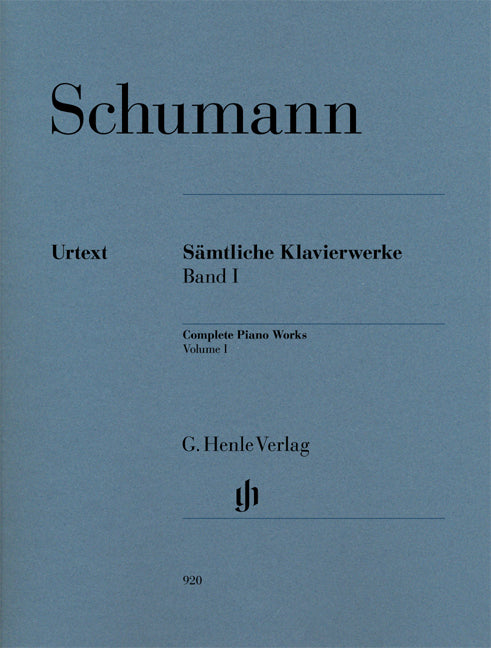 Œuvres complètes pour piano - Volume 1 | Robert Schumann | Piano | Livre