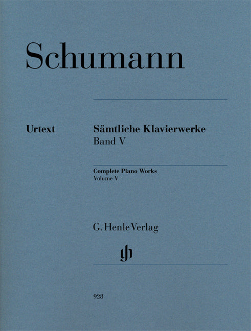 Œuvres complètes pour piano - Volume 5 | Robert Schumann | Piano | Livre