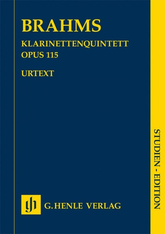 Quintette en si mineur, op. 115 | Johannes Brahms | Clarinette | Partition d'étude