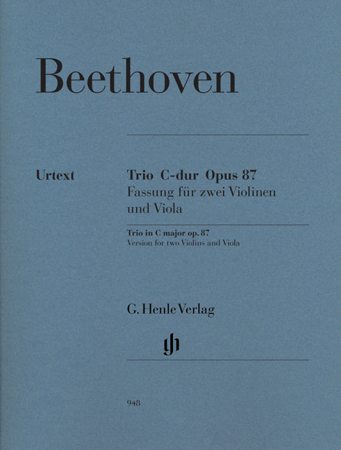 Trio en ut majeur, op. 87 - parties | Ludwig van Beethoven