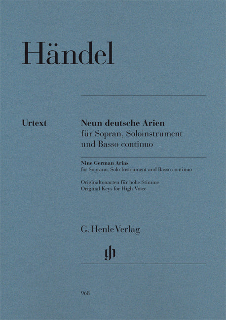 Neuf airs allemands | Georg Friedrich Händel | Voix