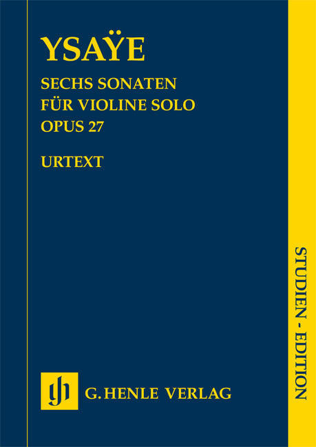 Six sonates, op. 27, pour violon seul | Eugène Ysaÿe