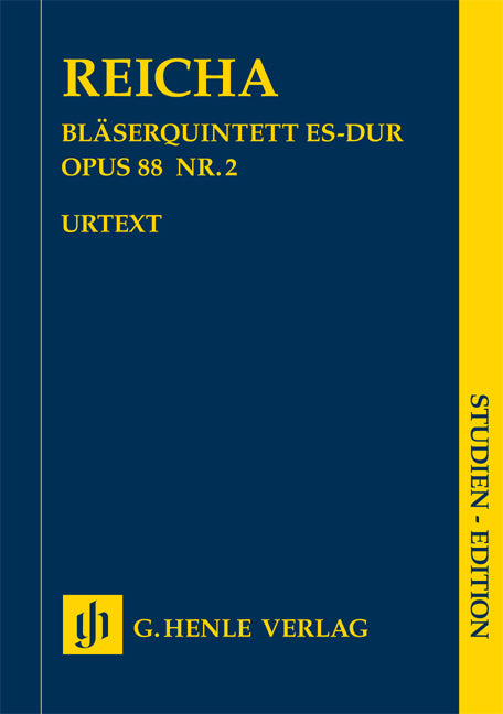 Quintette à vent en mi bémol majeur, opus 88 n° 2 | Anton Reicha | Flûte | Partition d'étude
