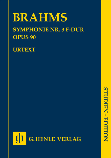 Symphonie n° 3 en fa majeur, op. 90 | Johannes Brahms | Orchestre | Partition | HN 9855