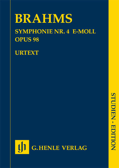Symphonie n° 4 en mi mineur, op. 98 | Johannes Brahms | Orchestre | Partition d'étude