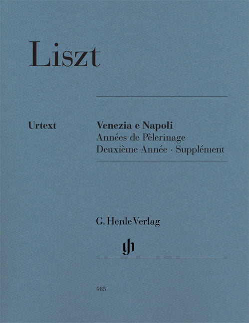 Venezia e Napoli | Franz Liszt | Piano