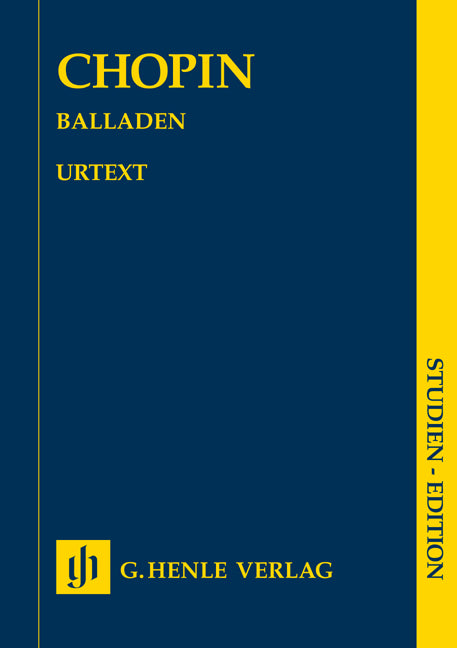 Ballades | Frédéric Chopin | Piano | Livre | HN 9862