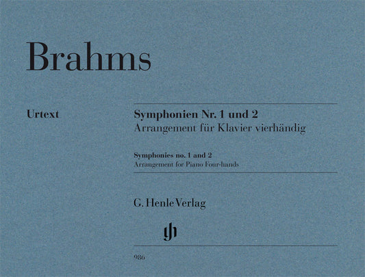 Symphonies n° 1 et 2 - Piano à quatre mains | Johannes Brahms