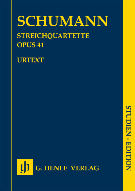 Quatuors à cordes, op. 41 | Robert Schumann | Quatuor à cordes | Partition d'étude