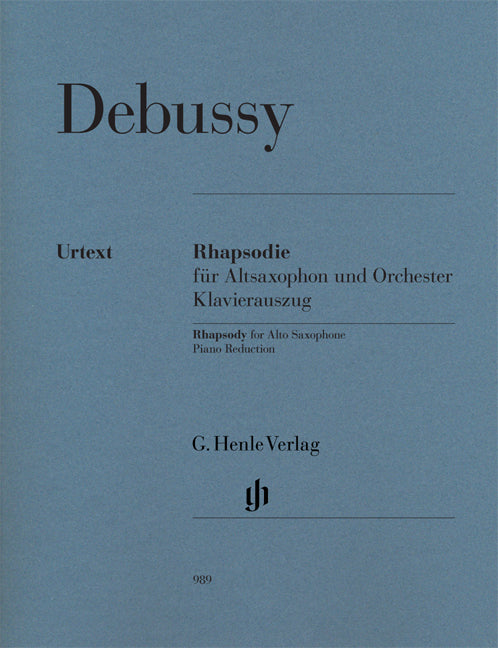 Rhapsodie, pour saxophone alto et orchestre | Claude Debussy