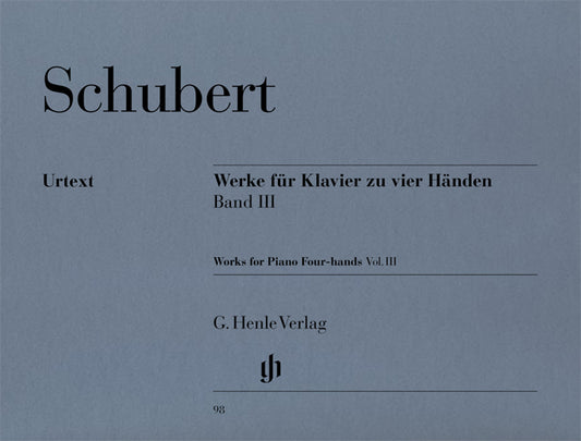 Œuvres pour piano à quatre mains - Volume III | Franz Schubert