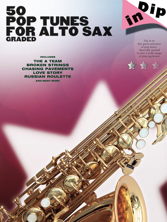 Dip In 50 Pop Tunes for Alto Sax, Livre pour saxophone alto