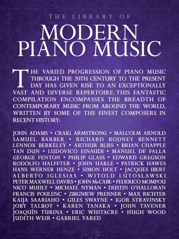 The Library Of Modern Piano Music, Livre pour piano