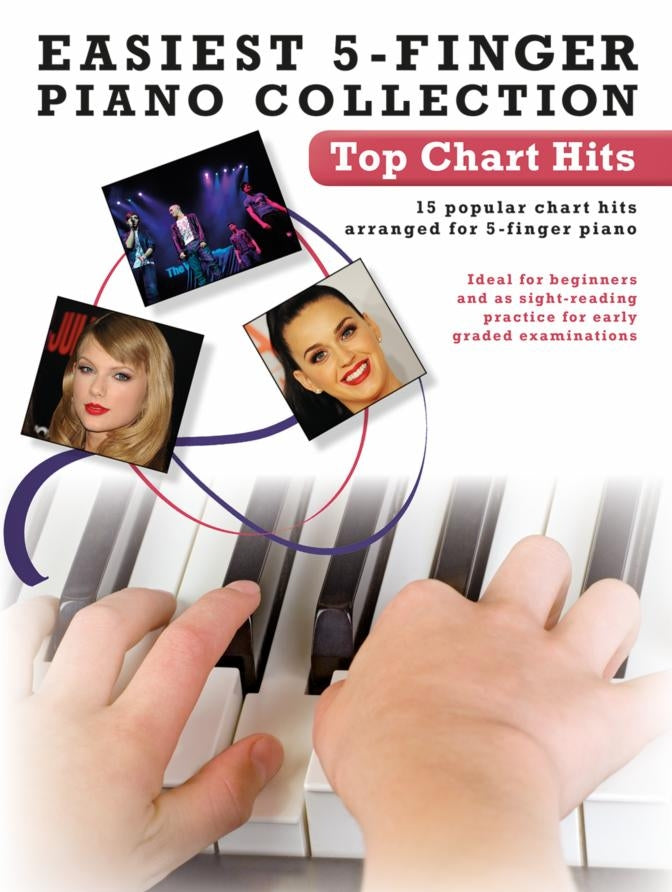 Easiest 5-Finger Piano Collection: Top Chart Hits, Livre pour piano
