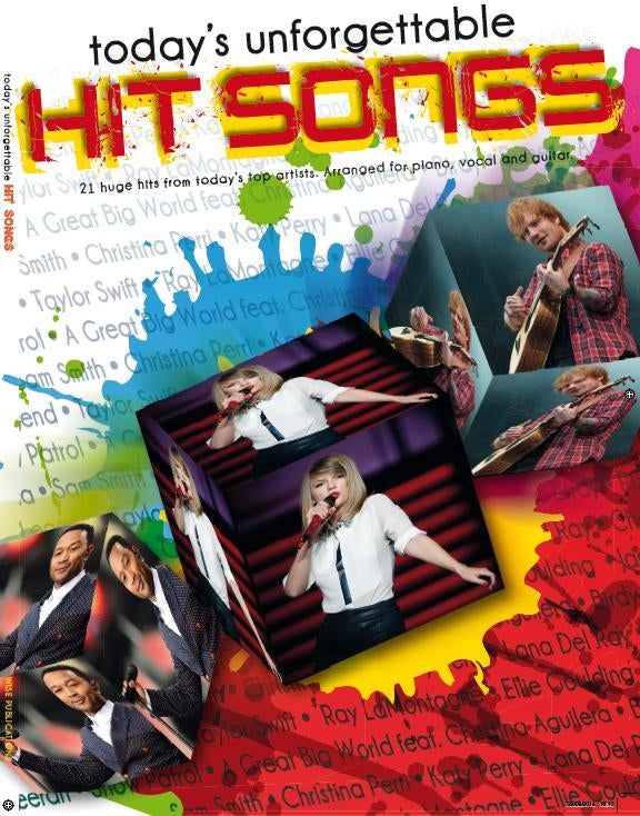 Today's Unforgettable Hit Songs, Livre pour piano et Chant et Guitare