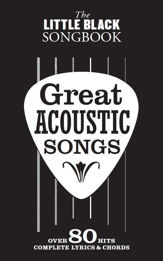 The Little Black Songbook: Great Acoustic Songs, Livre pour lyrics et Chords