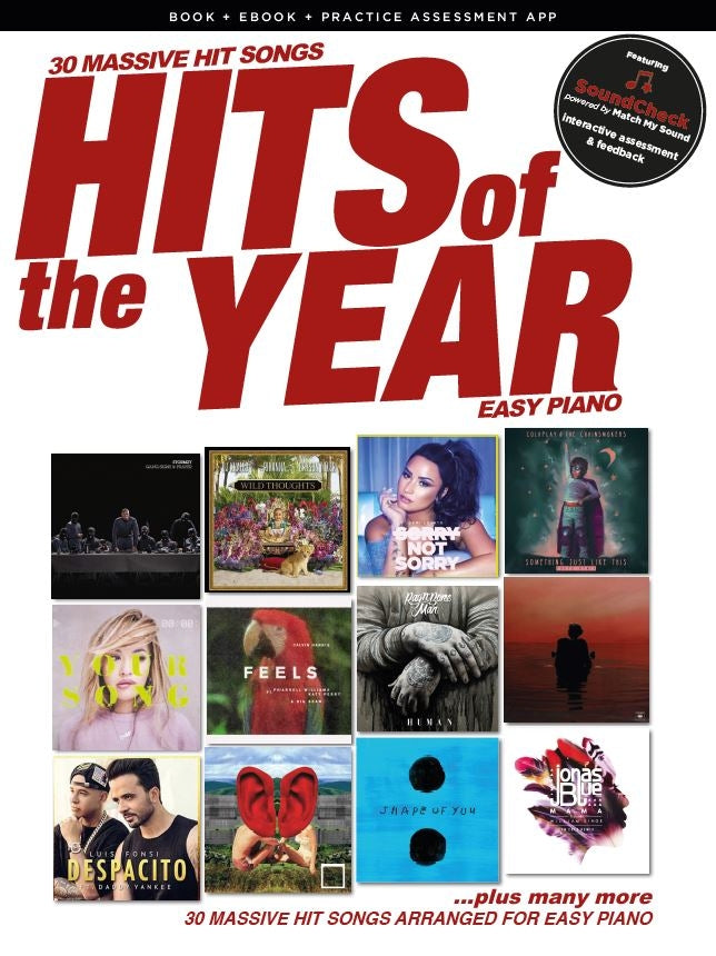 Hits Of The Year 2017: Easy Piano, Livre pour piano