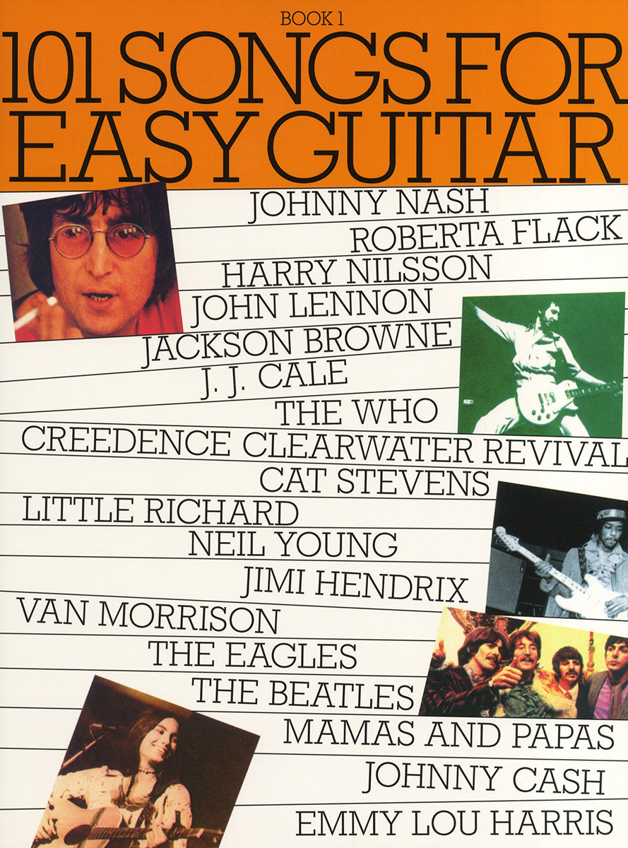 101 Songs For Easy Guitar Book 1, Livre pour guitare