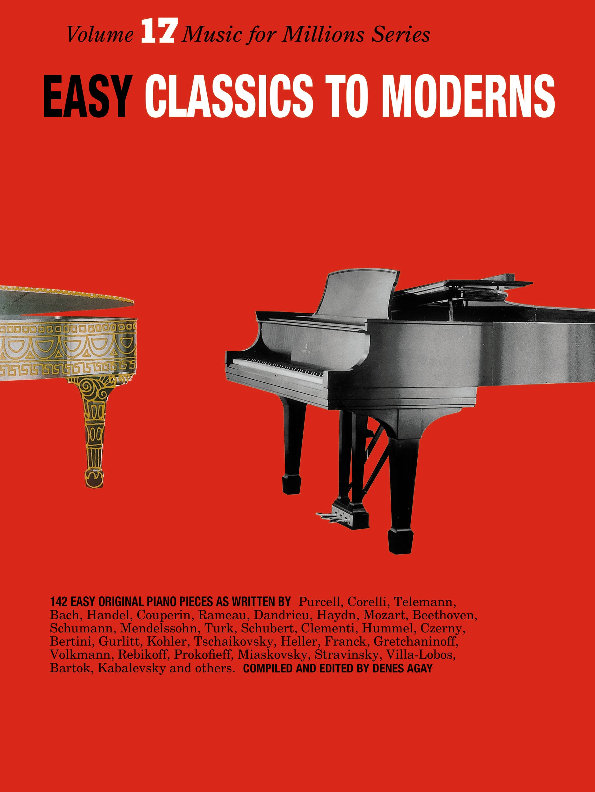 Easy Classics To Moderns (Music for Millions 17), Livre pour piano