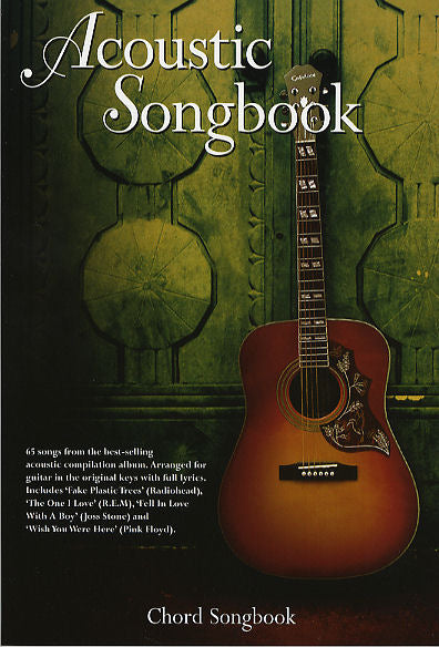 Acoustic Songbook: Chord Songbook, Livre pour lyrics et Chords