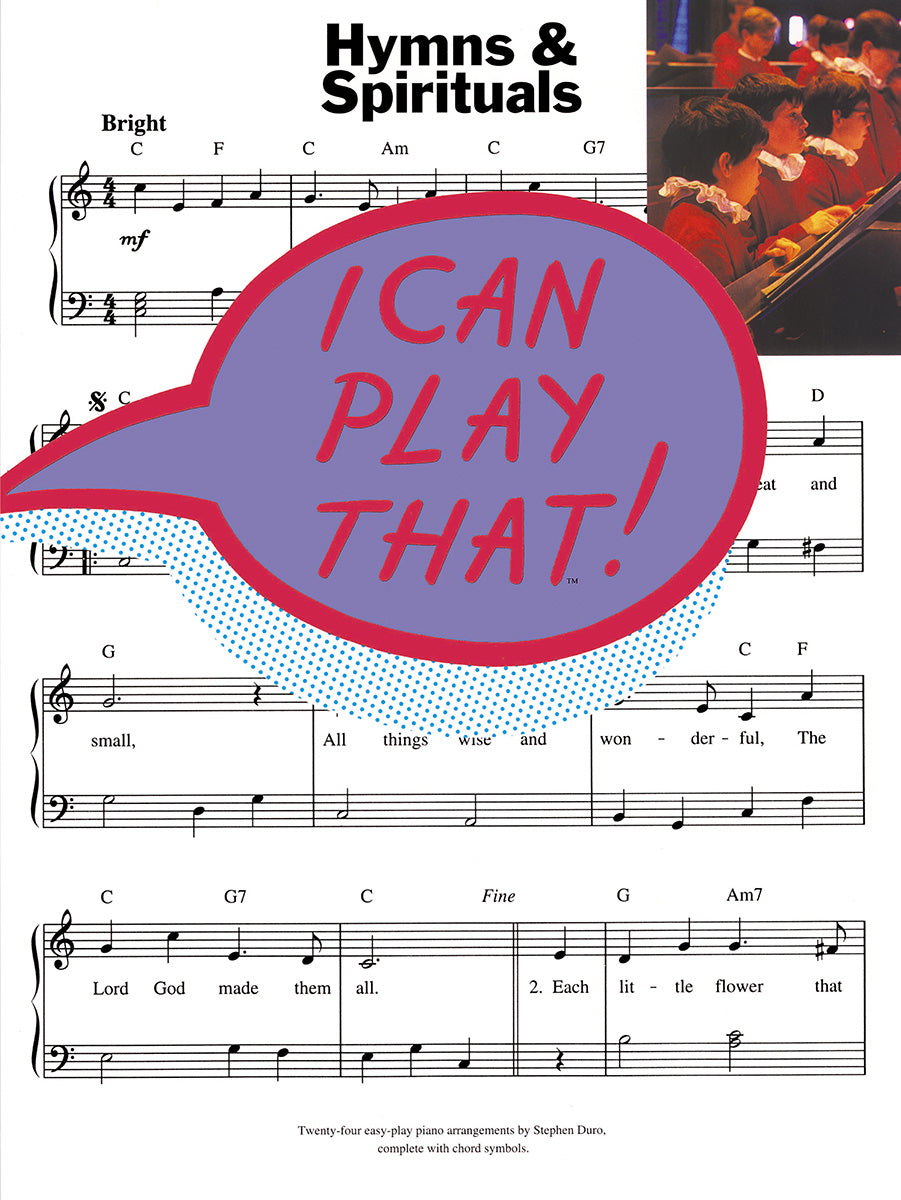 I Can Play That! Hymns And Spirituals, Livre pour piano et Chant et Guitare