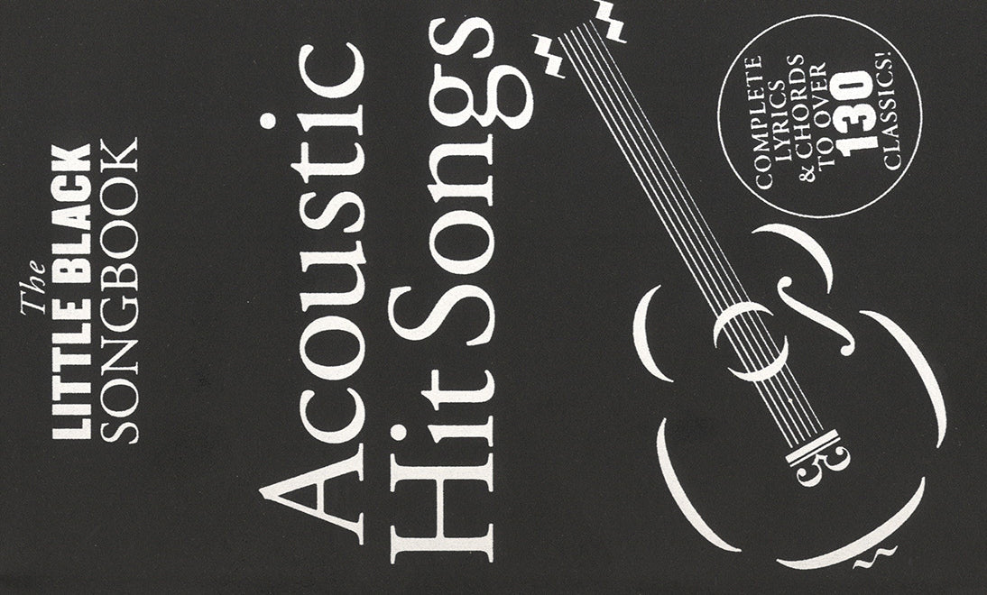 The Little Black Songbook: Acoustic Hits, Livre pour lyrics et Chords
