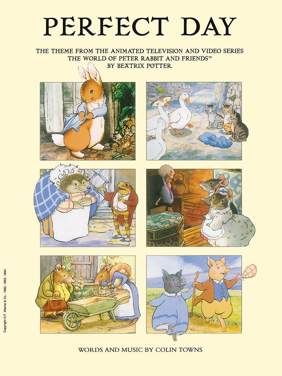 Perfect Day de Colin Towns, Livre pour piano et Chant et Guitare