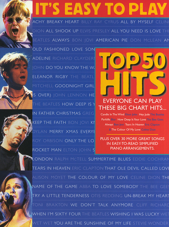 It's Easy To Play Top 50 Hits - Volume 1, Livre pour piano