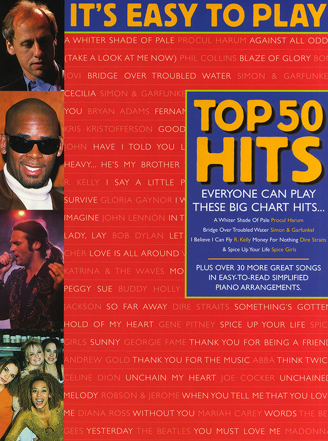 It's Easy To Play Top 50 Hits - Volume 2, Livre pour piano