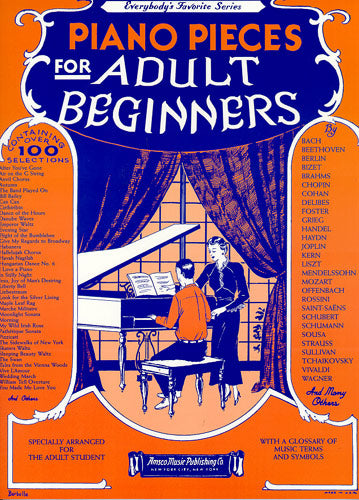 Piano Pieces For Adult Beginners, Livre pour piano