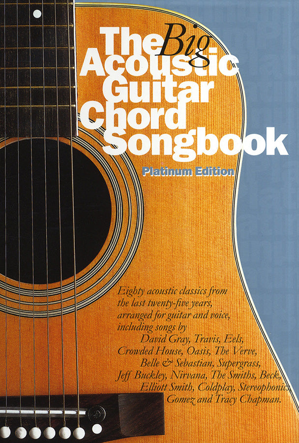 The Big Acoustic Guitar Chord Songbook Platinum Ed, Livre pour lyrics et Chords