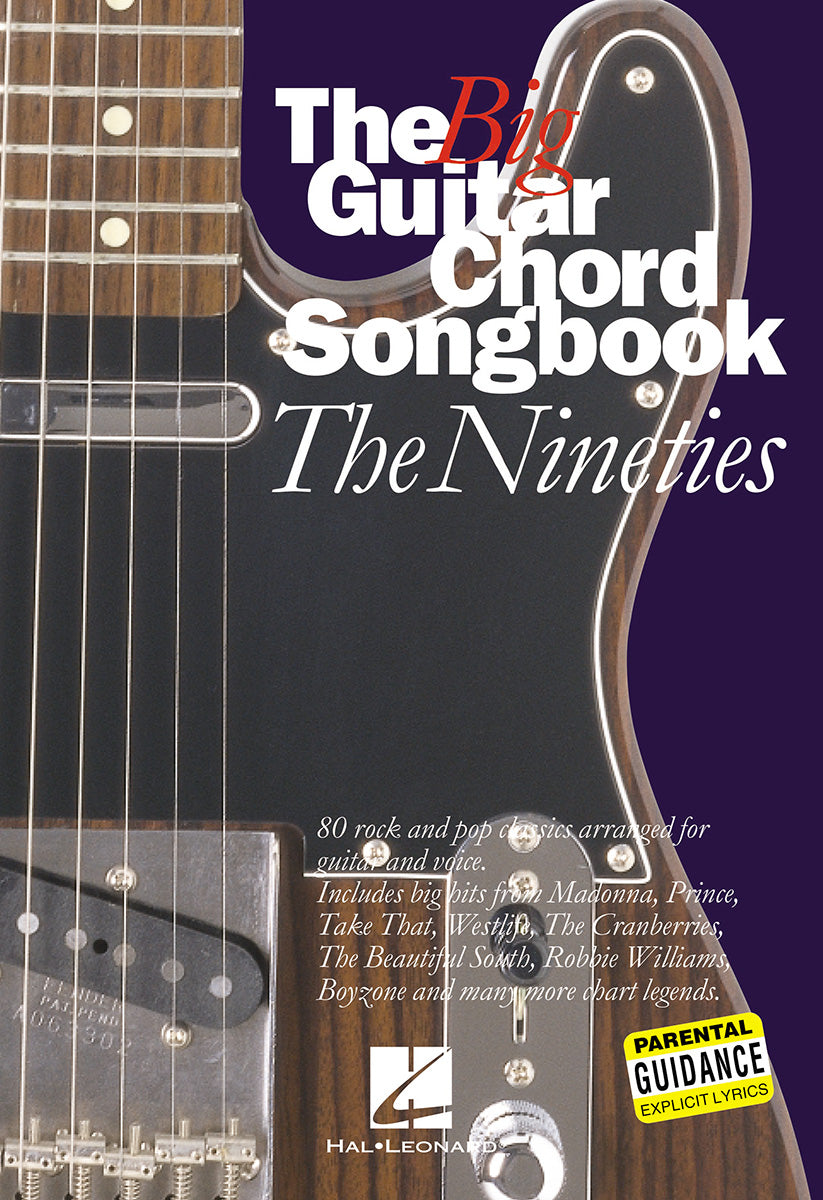 The Big Guitar Chord Songbook: The Nineties, Livre pour lyrics et Chords
