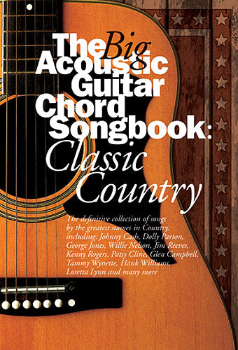Big Acoustic Guitar Chord Songbook Classic Country, Livre pour voix