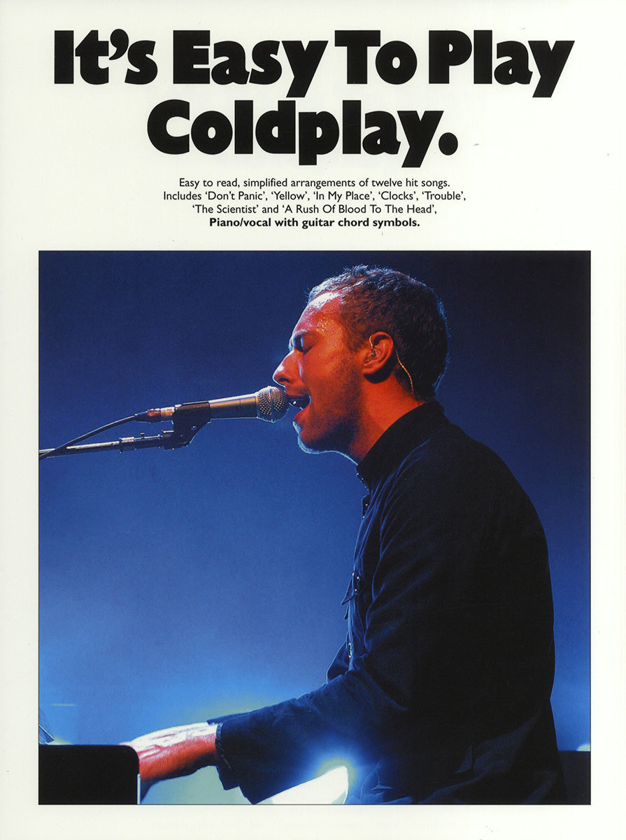 It's Easy To Play Coldplay, Livre pour piano
