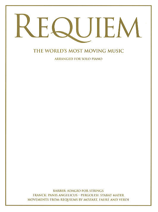 Requiem - The World's Most Moving Music, Livre pour piano