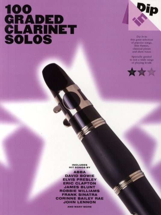 Dip In 100 Graded Clarinet Solos, Livre pour clarinette