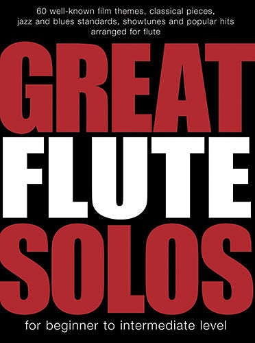 Great Flute Solos, Livre pour flûte