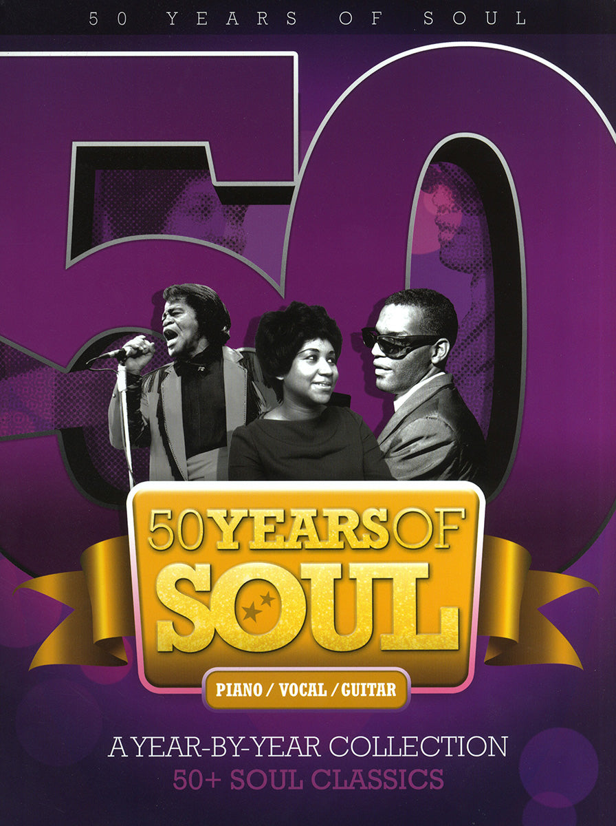 50 Years of Soul: A Year-By-Year Collection, Livre pour piano et Chant et Guitare