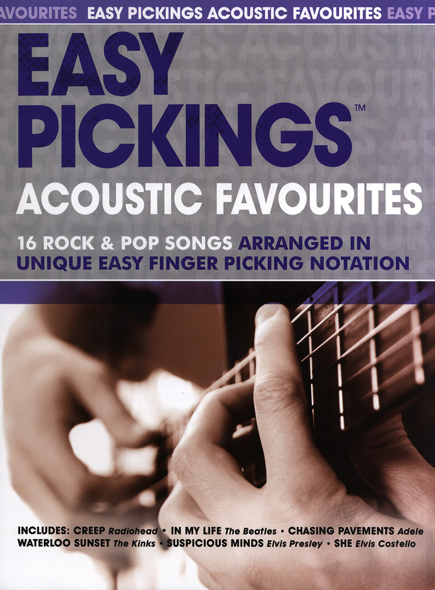 Easy Pickings Acoustic Favorites, Livre pour guitare