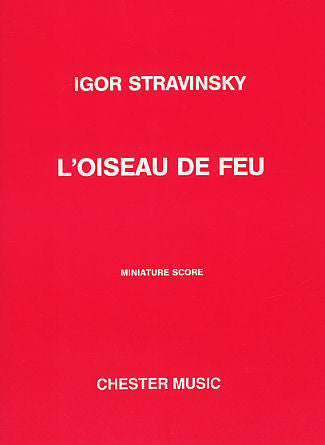 L'Oiseau De Feu (The Firebird) - Miniature Score de Igor Stravinsky, Partition d'étude pour orchestre