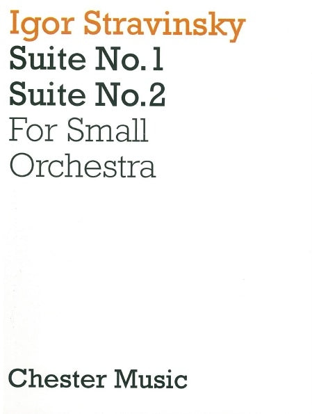 Suites Nos. 1 And 2 de Igor Stravinsky, Partition d'étude pour orchestre