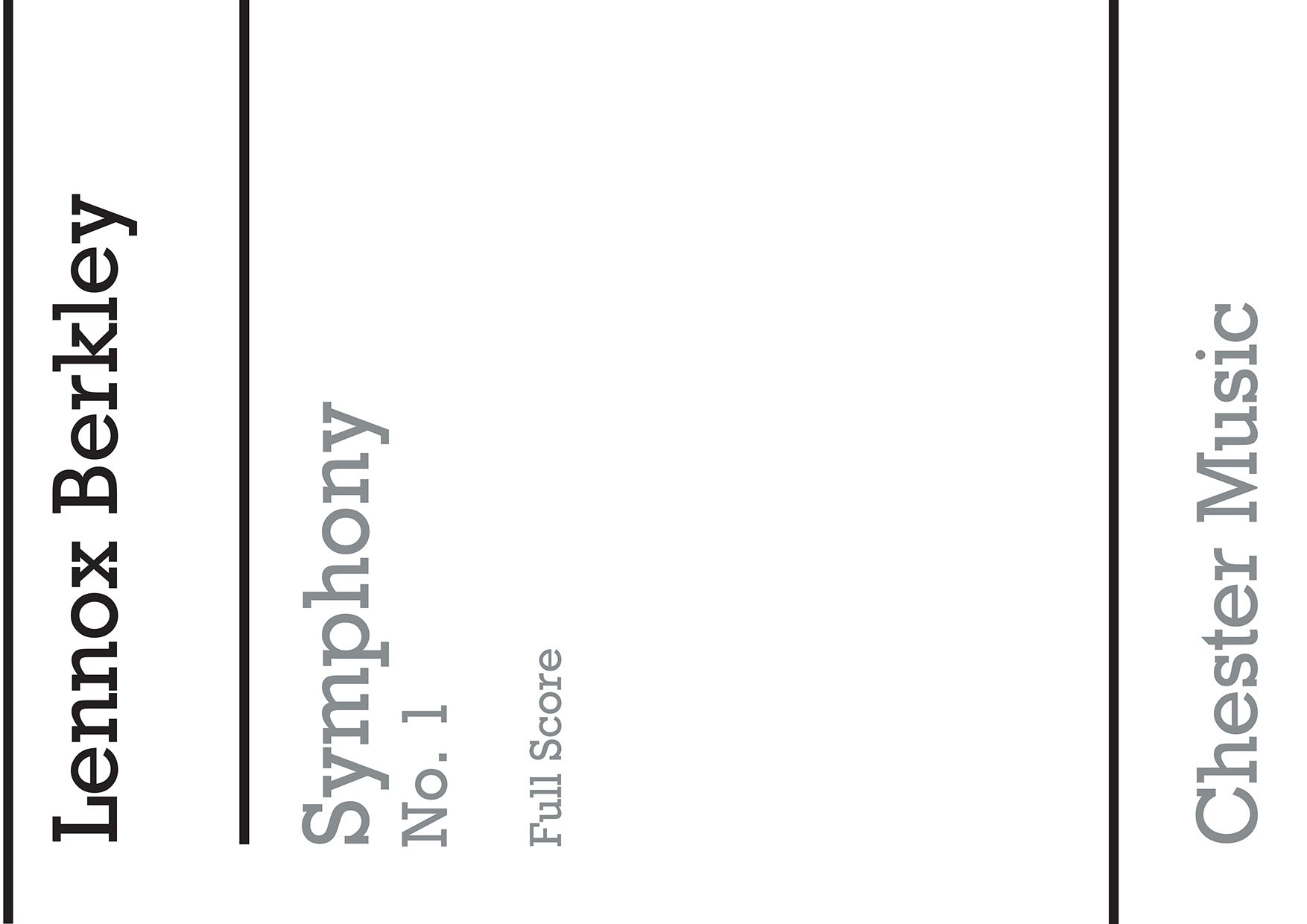 Symphony No.1 Op.16 (Miniature Score) de Lennox Berkeley, Partition pour orchestre